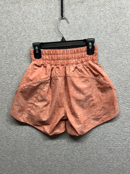 Lululemon Track That Mid-Rise Lined Short 5" Size 2 Gravel Dust Pink Savannah Multi