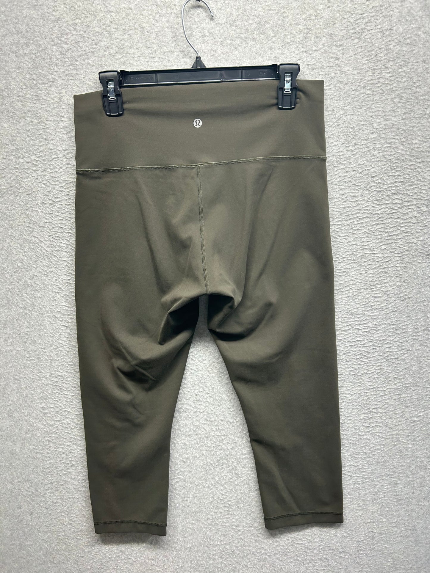 Lululemon Wunder Train High-Rise Crop 21" Size 12 Dark Olive