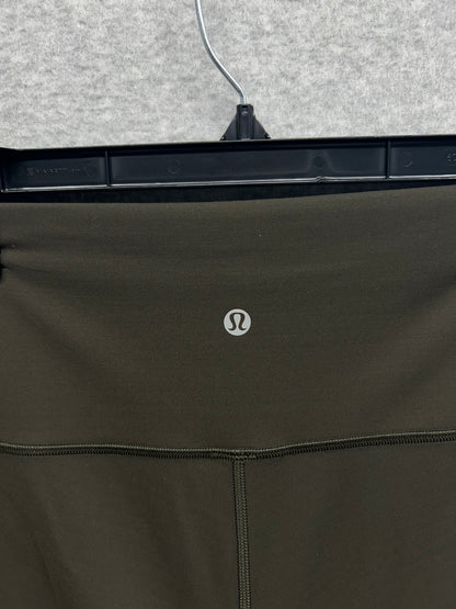 Lululemon Wunder Train High-Rise Crop 21" Size 12 Dark Olive