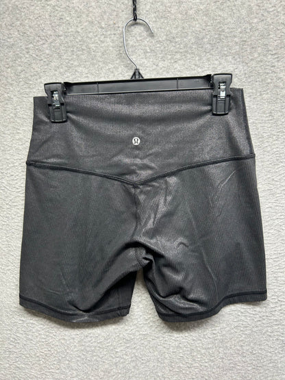 Lululemon Align Ribbed High-Rise Short 6" Shine Size 10 (Square) Black