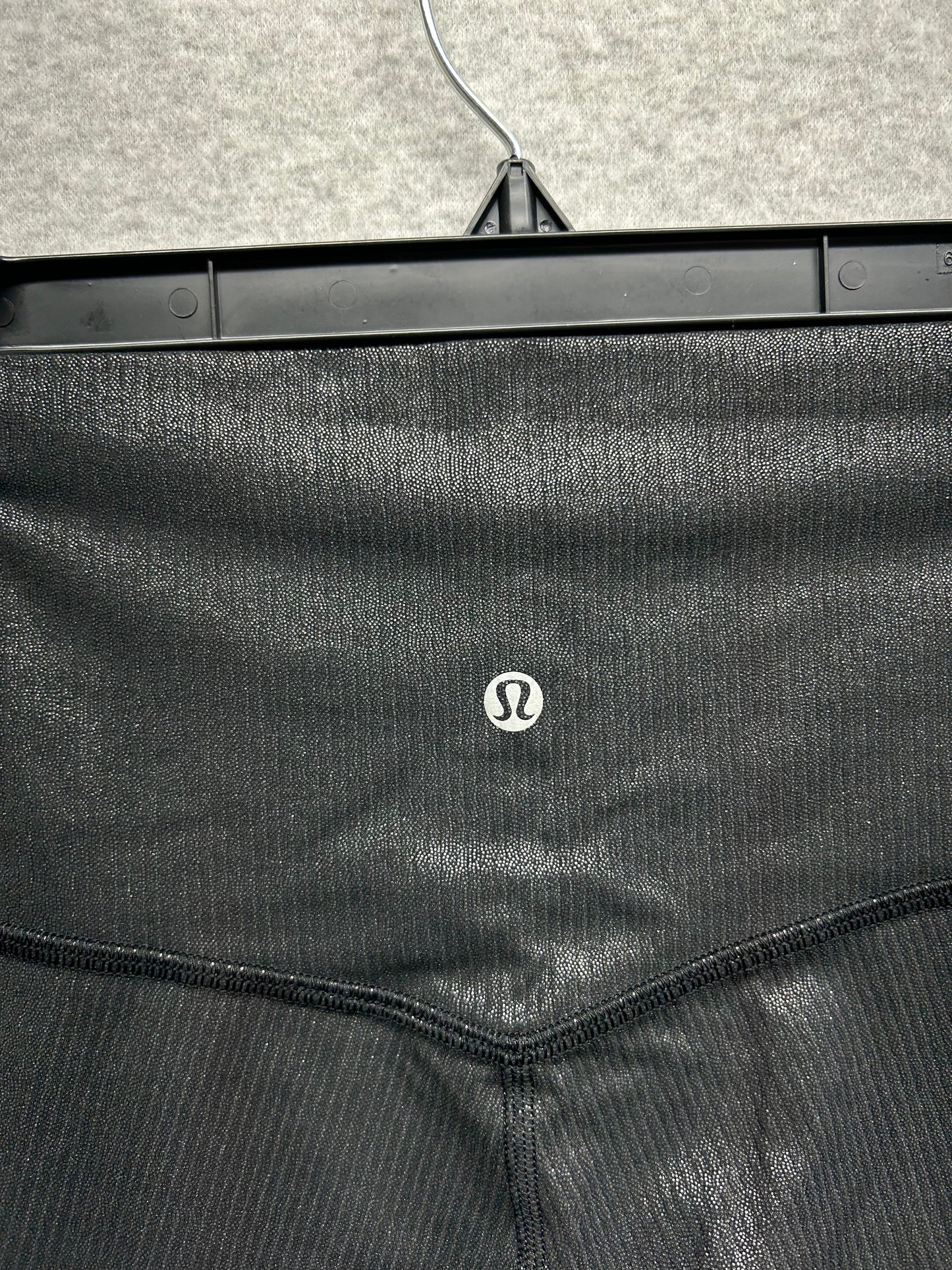 Lululemon Align Ribbed High-Rise Short 6" Shine Size 10 (Square) Black