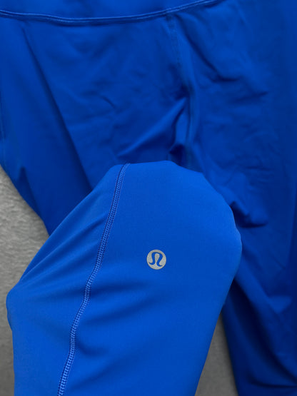 Lululemon Base Pace High-Rise Crop 23" Size 14 Blazer Blue Tone