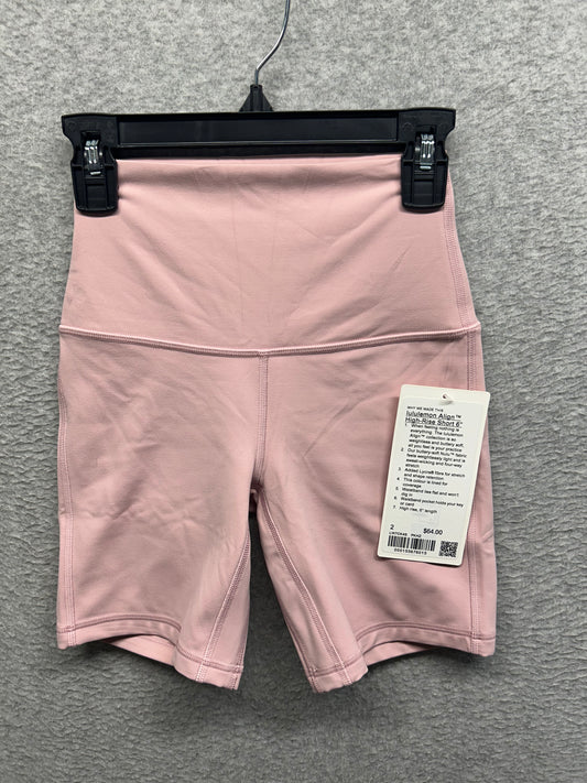 Lululemon Align High-Rise Short 6" Size 2 Pink Haze