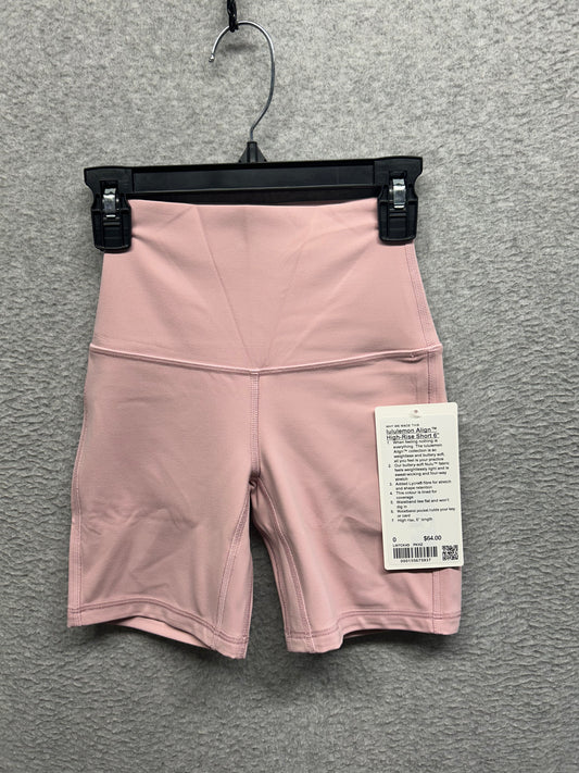 Lululemon Align High-Rise Short 6" Size 0 Pink Haze