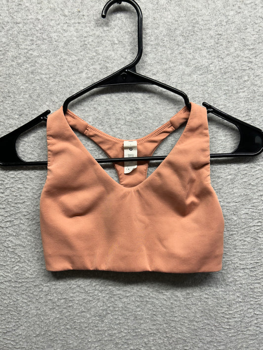 Lululemon In Alignment Racerback Bra Size 4 Pink Savannah