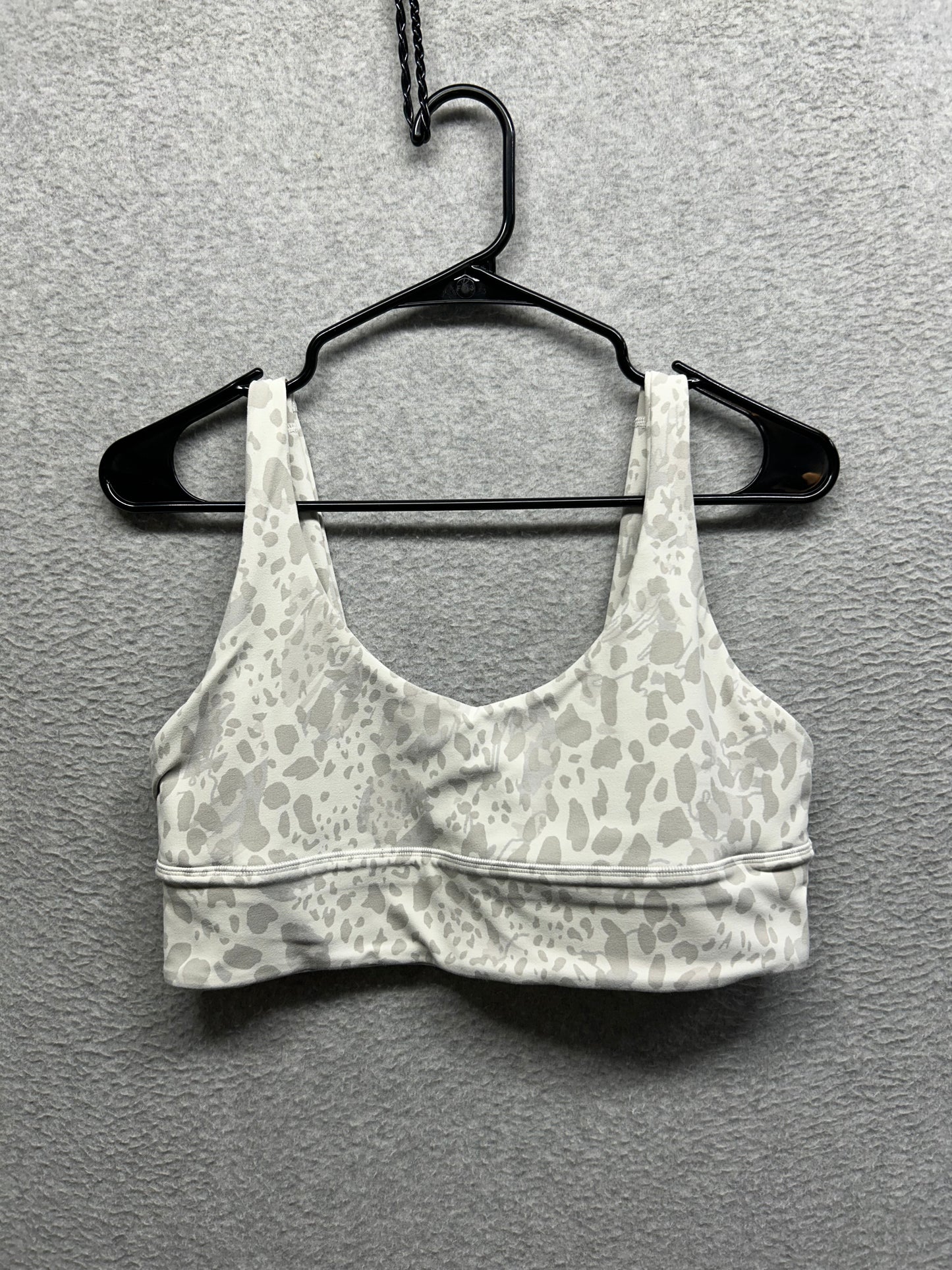 Lululemon Align Reversible Bra Size 12 Cheetah Camo Antique White Multi