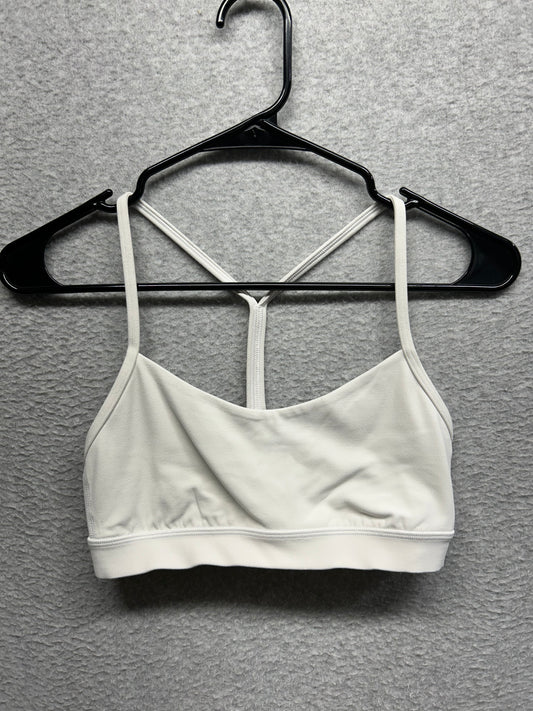 Lululemon Flow Y Bra Nulu Size 6 (Square) White