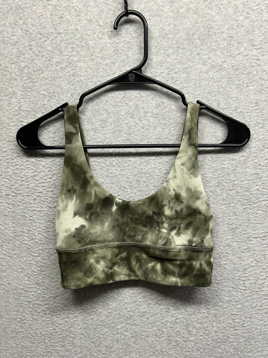 Lululemon Align Reversible Bra Size 4 Diamond Dye Light Sage Medium Olive / Dark Olive
