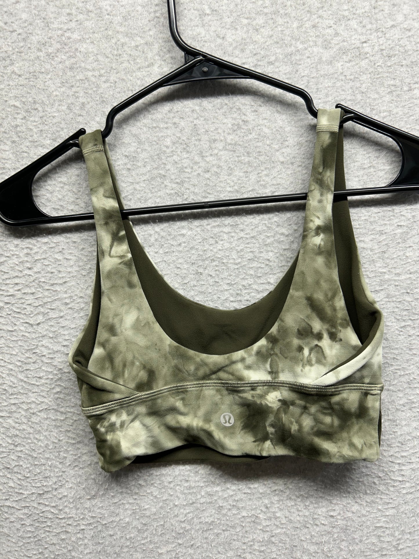 Lululemon Align Reversible Bra Size 4 Diamond Dye Light Sage Medium Olive / Dark Olive