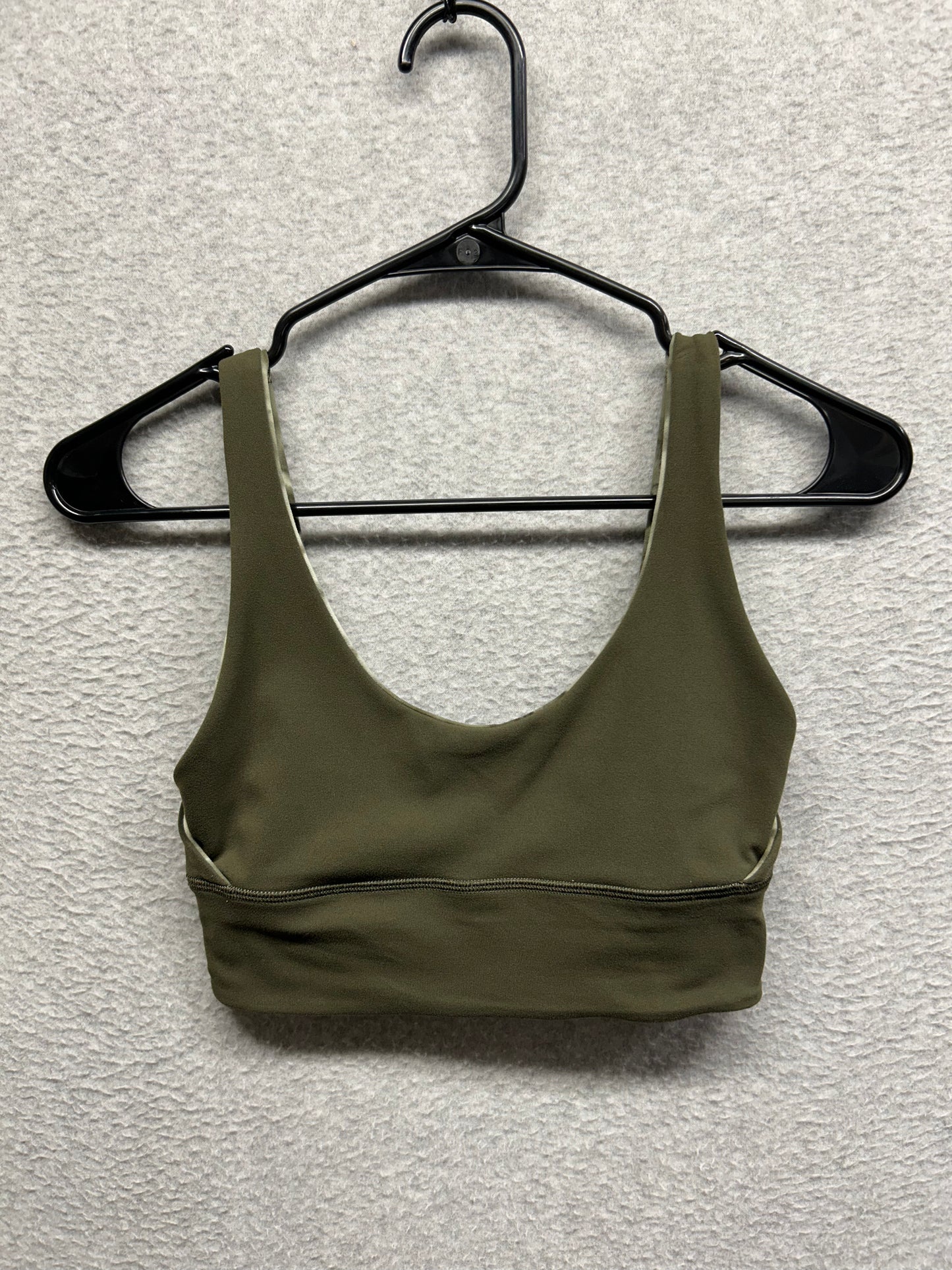 Lululemon Align Reversible Bra Size 4 Diamond Dye Light Sage Medium Olive / Dark Olive