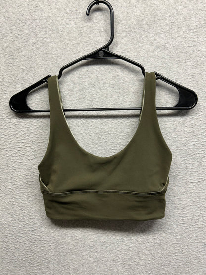 Lululemon Align Reversible Bra Size 4 Diamond Dye Light Sage Medium Olive / Dark Olive