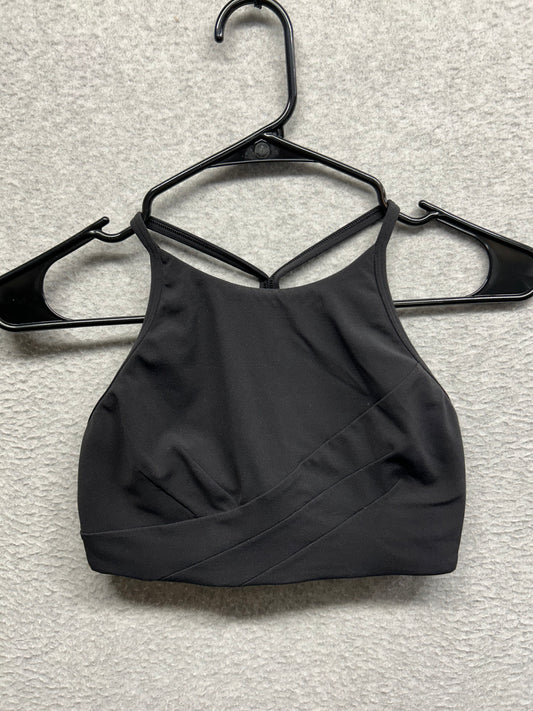 Lululemon Flow Y Wrap-Front High-Neck Bra Size 6 Black