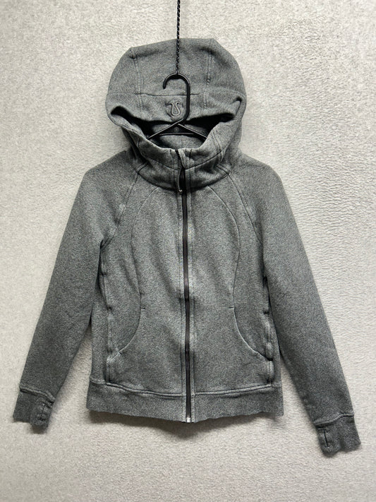 Lululemon Scuba Hoodie Size 10 Heathered Dark Gray