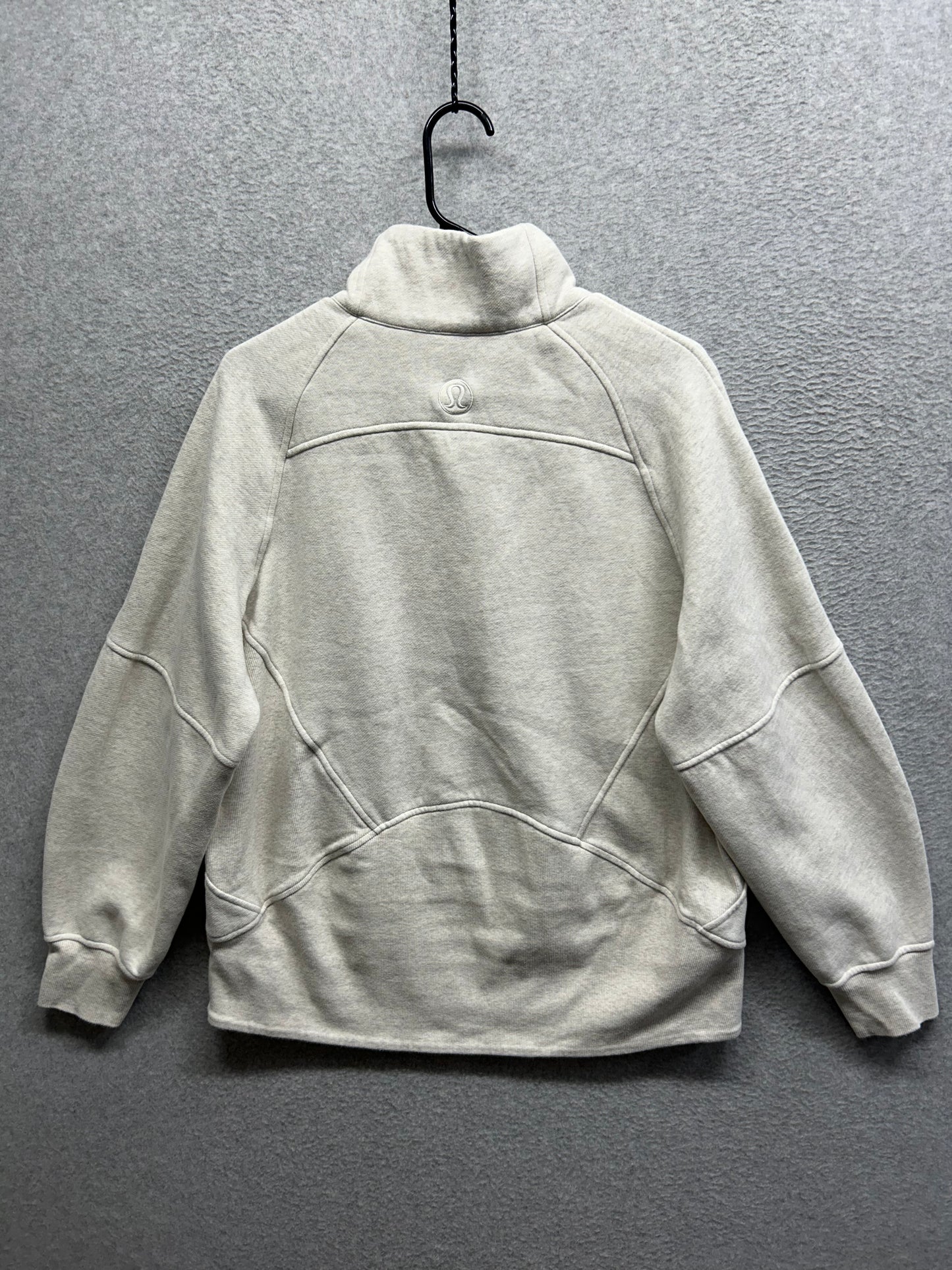 Lululemon Scuba Oversized Funnel-Neck Half Zip Long Size M/L Bone|Gold