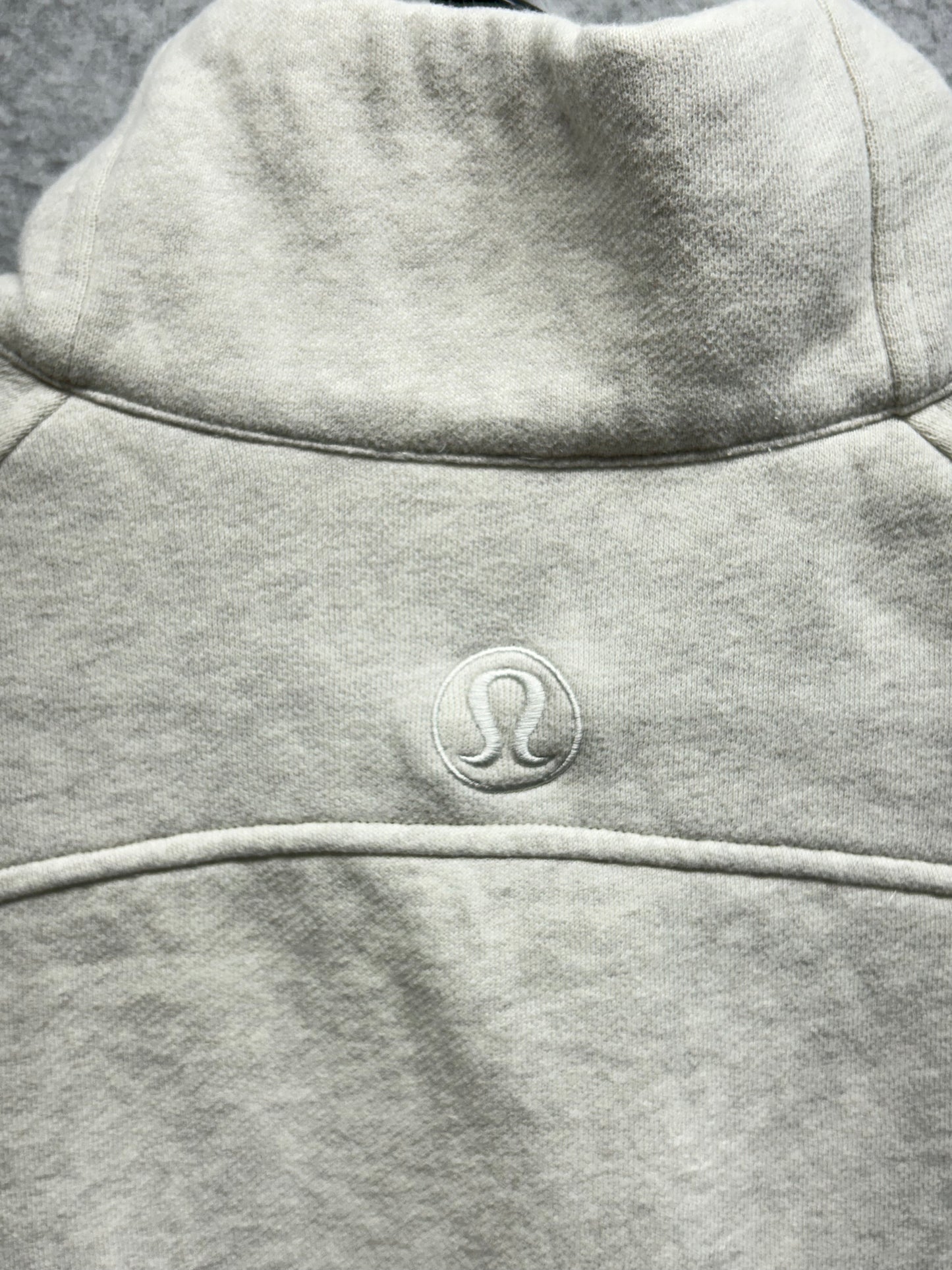 Lululemon Scuba Oversized Funnel-Neck Half Zip Long Size M/L Bone|Gold