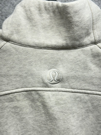 Lululemon Scuba Oversized Funnel-Neck Half Zip Long Size M/L Bone|Gold