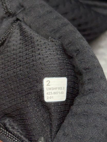 Lululemon Waffle-Knit Funnel-Neck Long-Sleeve Shirt Size 2 Black