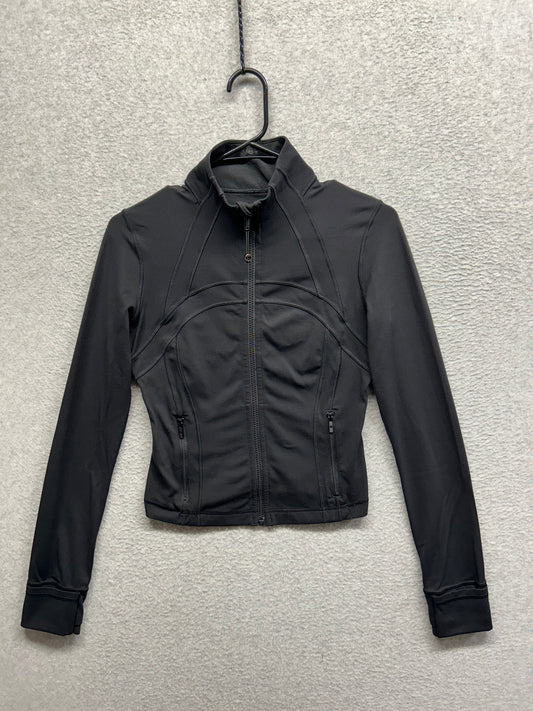 Lululemon Define Cropped Jacket Nulu Size 6 (Square) Black