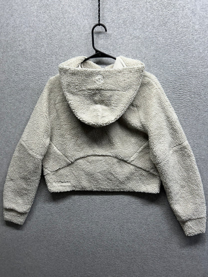 Lululemon Scuba Oversized Half-Zip Fleece Hoodie Size XS/S Bone
