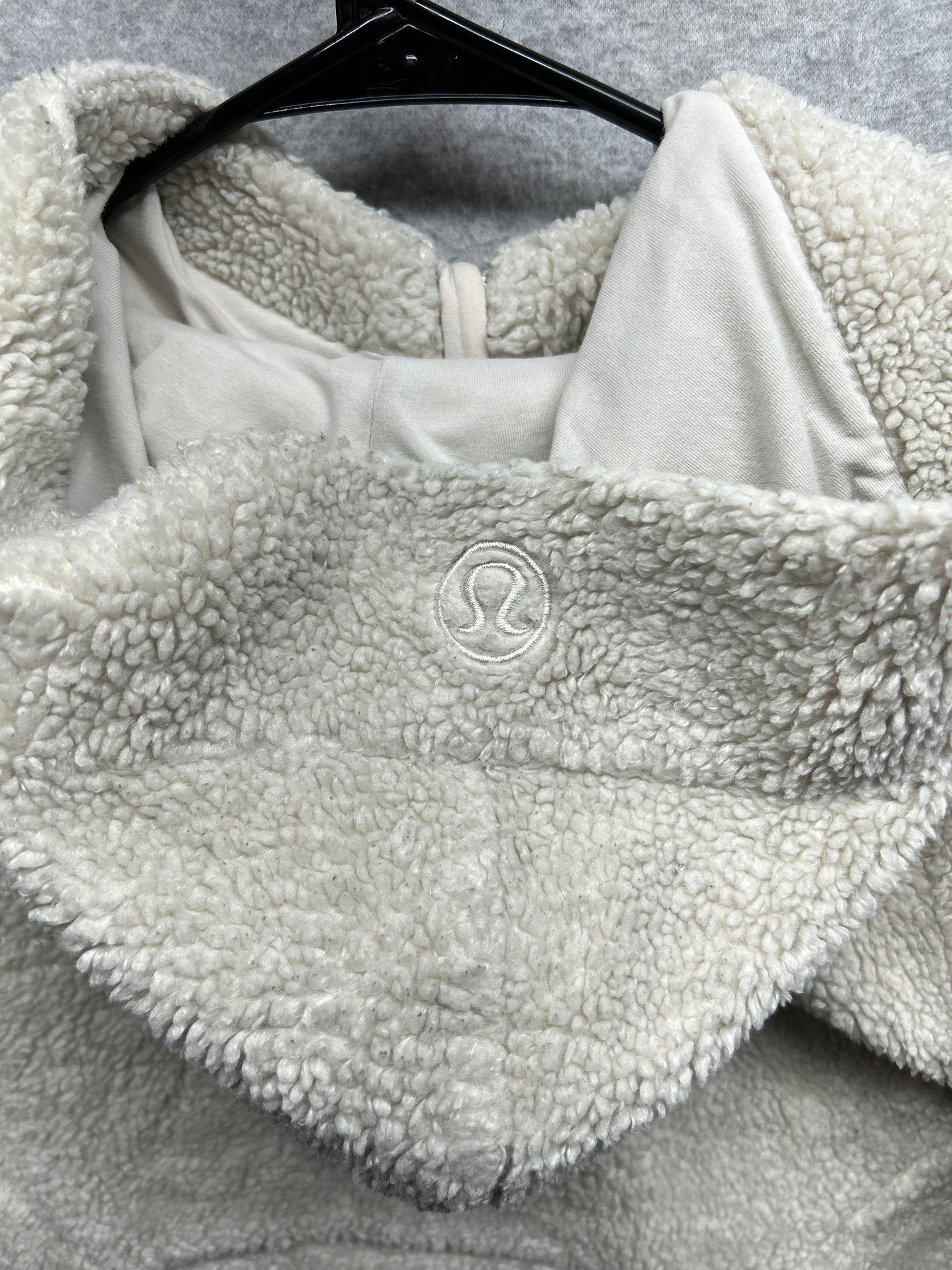 Lululemon Scuba Oversized Half-Zip Fleece Hoodie Size XS/S Bone