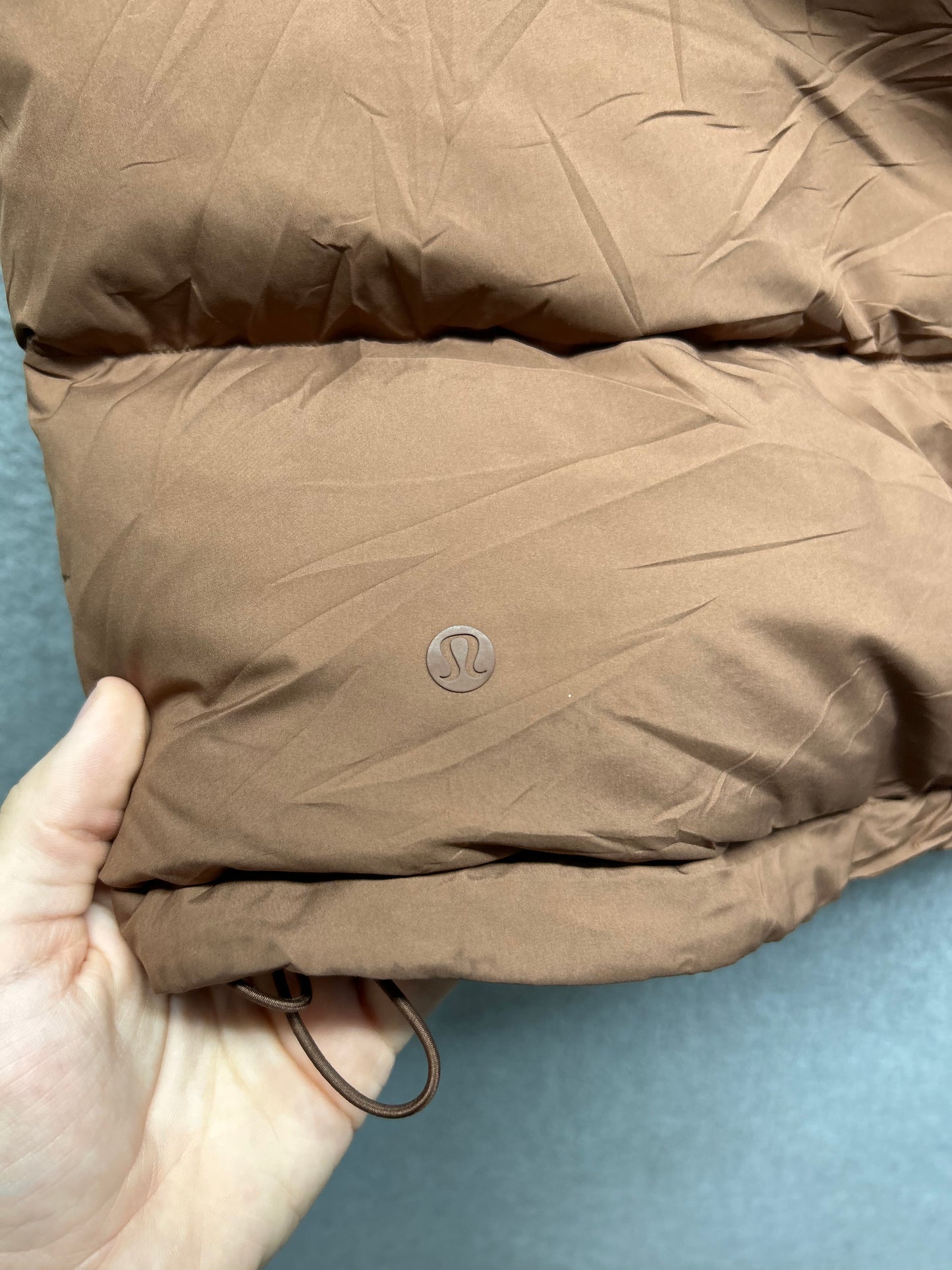 Lululemon Wunder Puff Cropped Vest Size 8 (Square) Roasted Brown