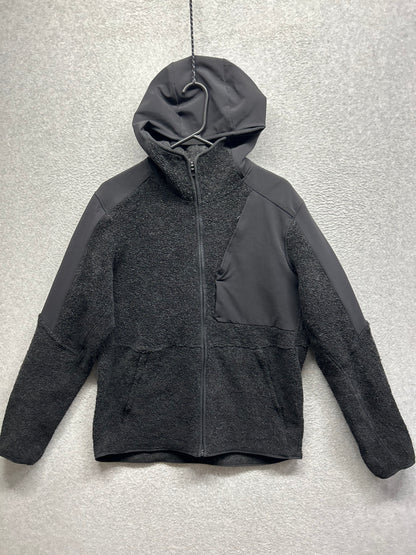 Lululemon Tundra Trek Full Zip Wool Jacket Size Medium Black