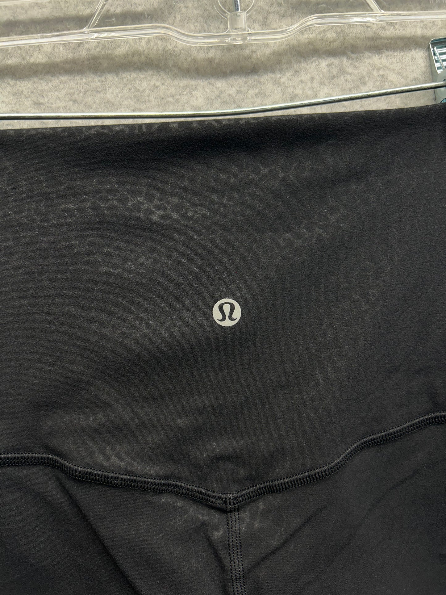 Lululemon Align Super High Rise Short 10" Size 2 Formulate Emboss Black