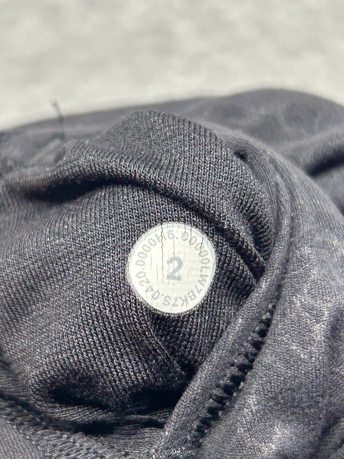 Lululemon Align Super High Rise Short 10" Size 2 Formulate Emboss Black