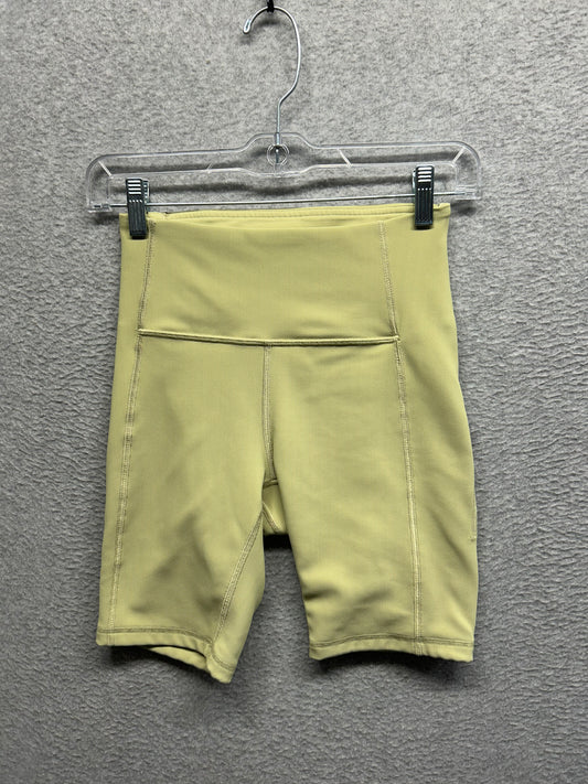 Lululemon Ribbed Contoured High-Rise Short 8" Size 4 Dew Green