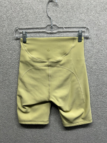 Lululemon Ribbed Contoured High-Rise Short 8" Size 4 Dew Green