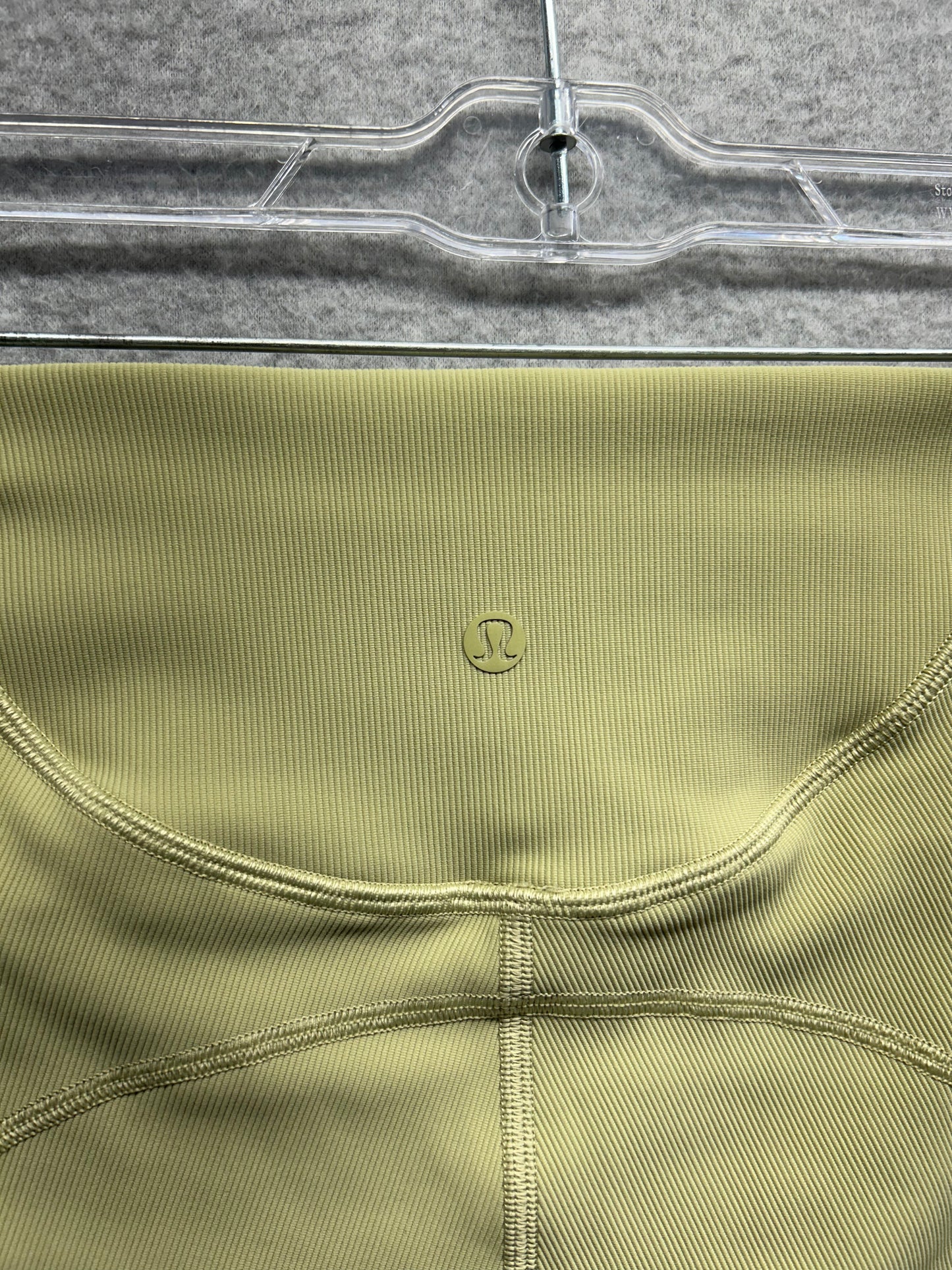 Lululemon Ribbed Contoured High-Rise Short 8" Size 4 Dew Green