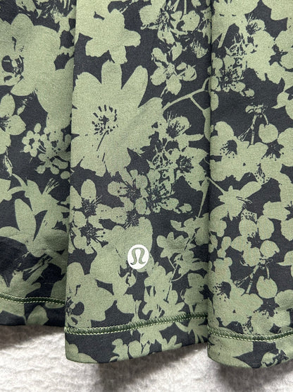 Lululemon Pace Rival Skirt Size 4 Efflorescent Barracks Green | Black