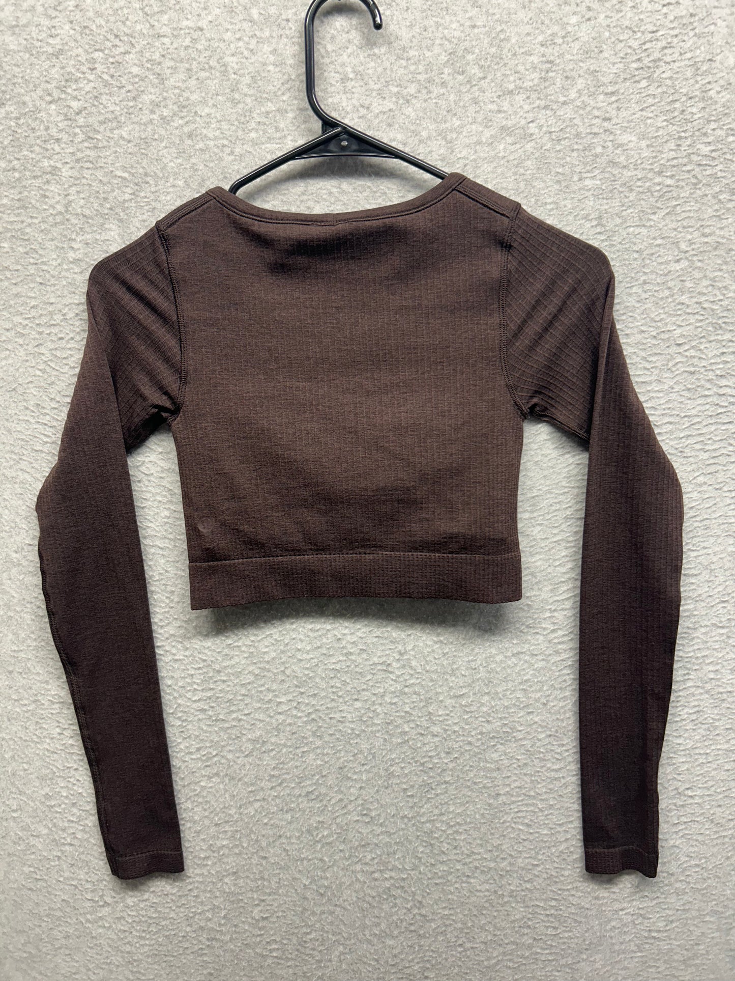 Lululemon Ebb to Street Long Sleeve Shirt Size 2 French Press