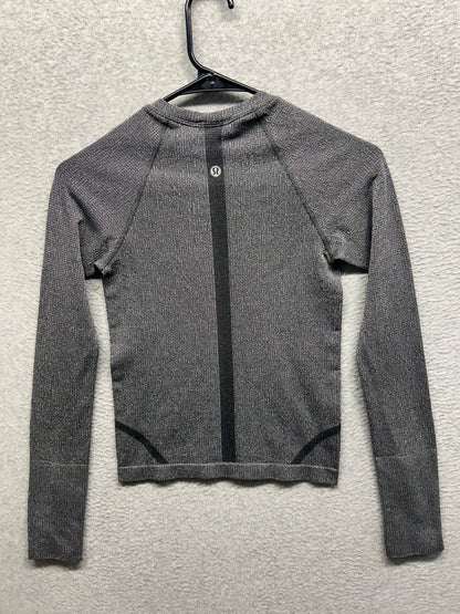 Lululemon Swiftly Tech Long Sleeve Crew Sparkle Size 2 Gray