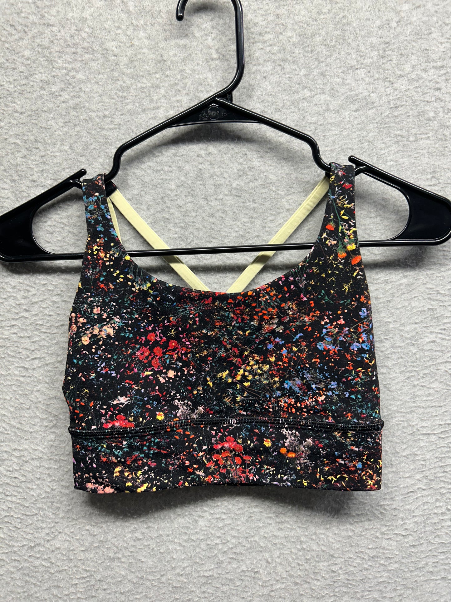 Lululemon Energy Bra Long Line Size 4 Flowerescent Multi