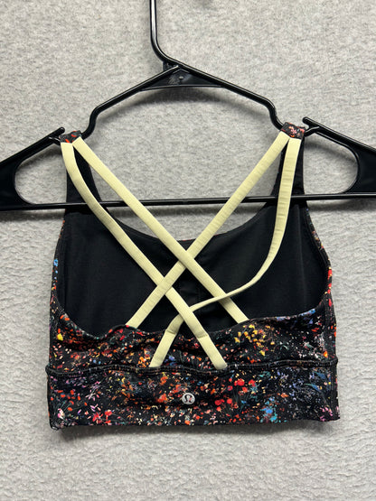 Lululemon Energy Bra Long Line Size 4 Flowerescent Multi
