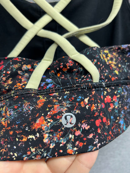 Lululemon Energy Bra Long Line Size 4 Flowerescent Multi