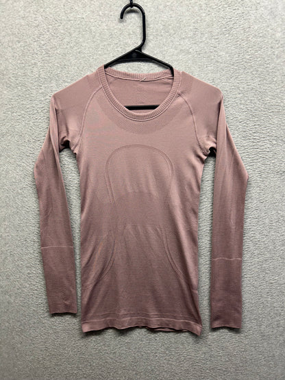 Lululemon Swiftly Tech Long Sleeve Crew Size 4 Smoky Blush