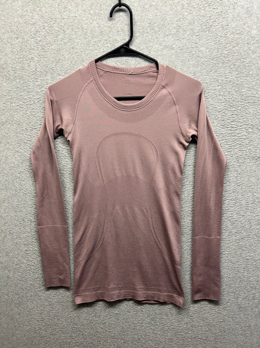 Lululemon Swiftly Tech Long Sleeve Crew Size 4 Smoky Blush