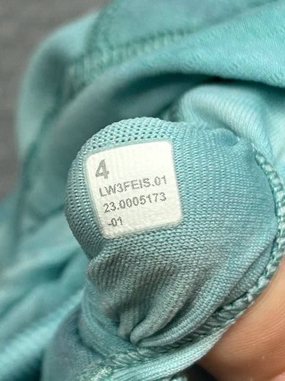 Lululemon Ebb to Street Long-Sleeve Shirt Size 4 (Square) Marble Dye Tidal Teal