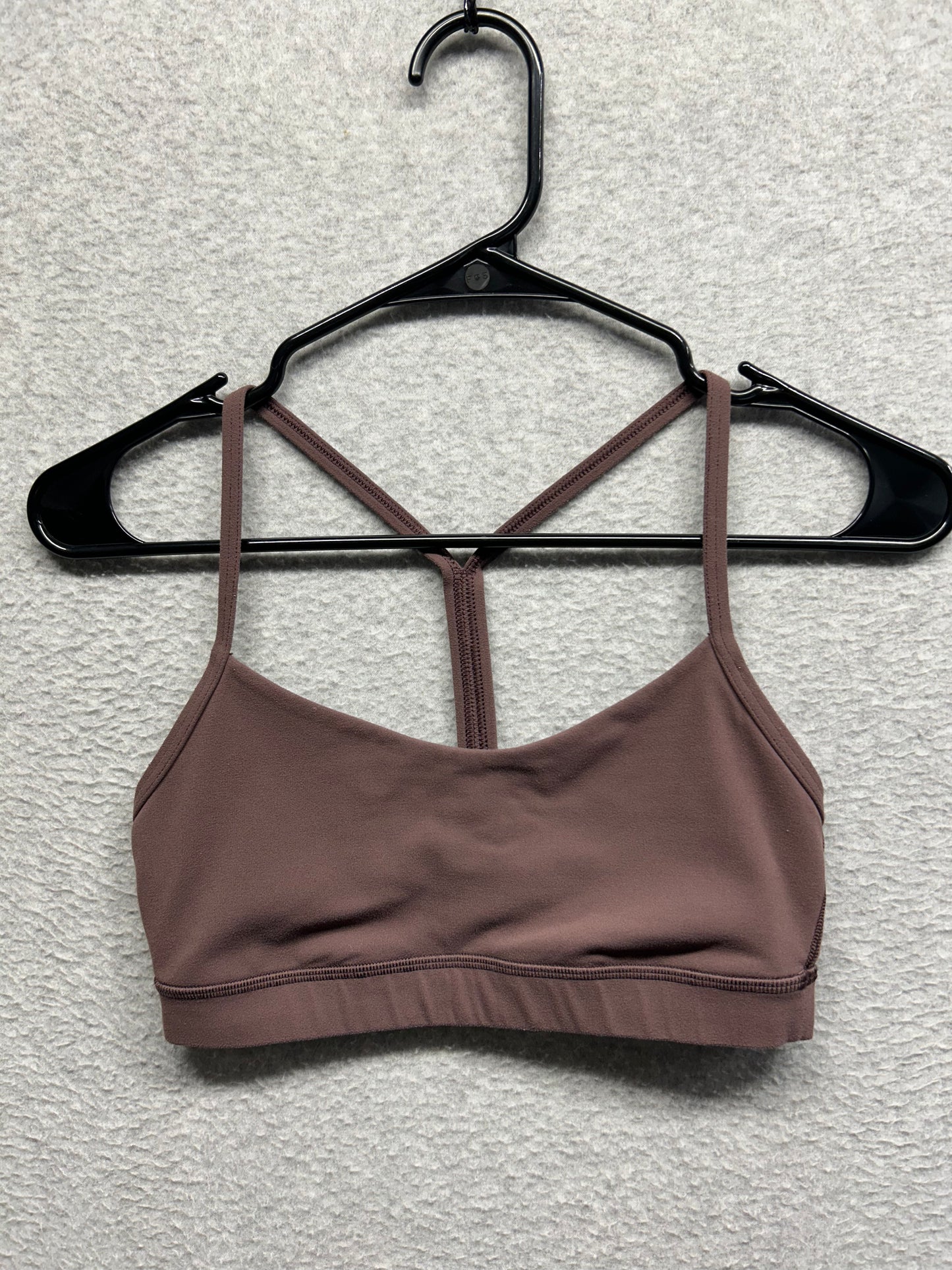 Lululemon Flow Y Bra Nulu Size 6 Cherry Cola