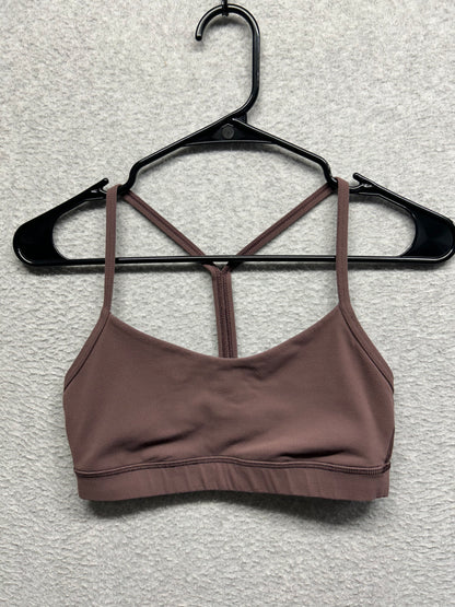 Lululemon Flow Y Bra Nulu Size 6 Cherry Cola