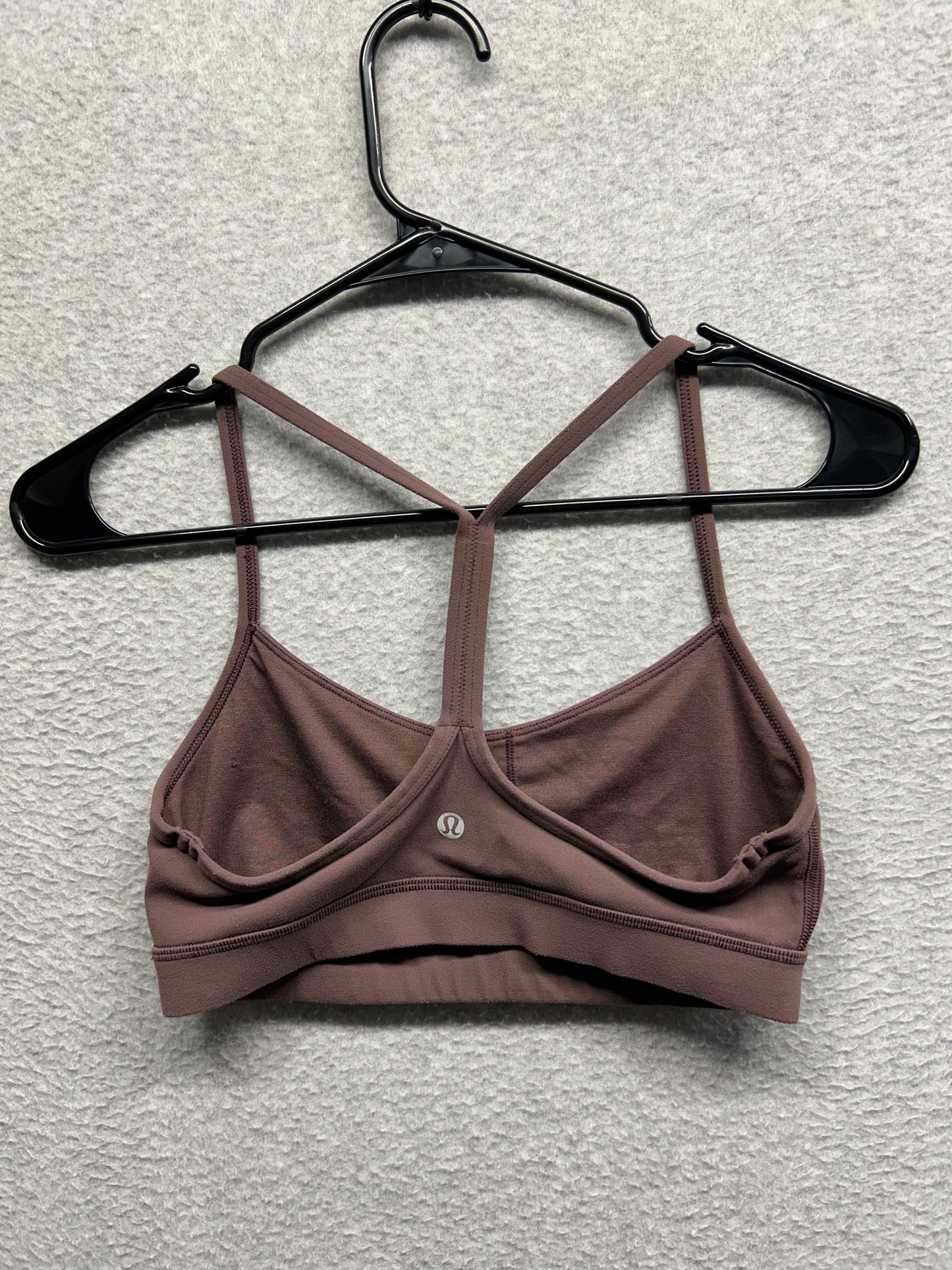 Lululemon Flow Y Bra Nulu Size 6 Cherry Cola