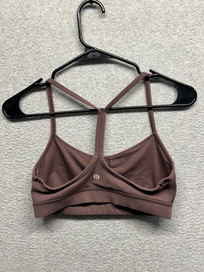 Lululemon Flow Y Bra Nulu Size 6 Cherry Cola