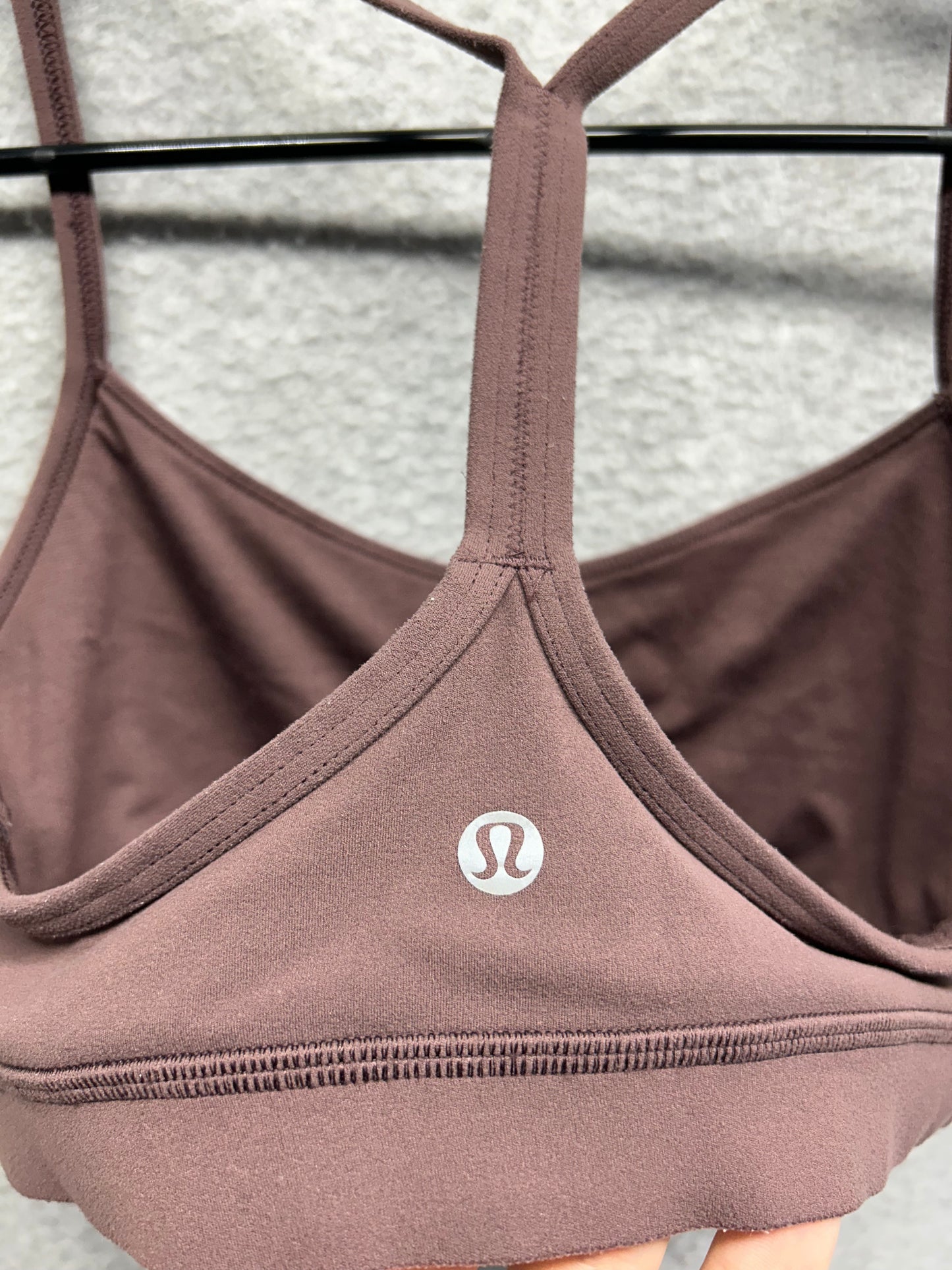 Lululemon Flow Y Bra Nulu Size 6 Cherry Cola