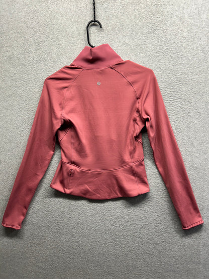 Lululemon Always Alert 1/2 Zip Size 6 Pink