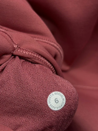 Lululemon Always Alert 1/2 Zip Size 6 Pink