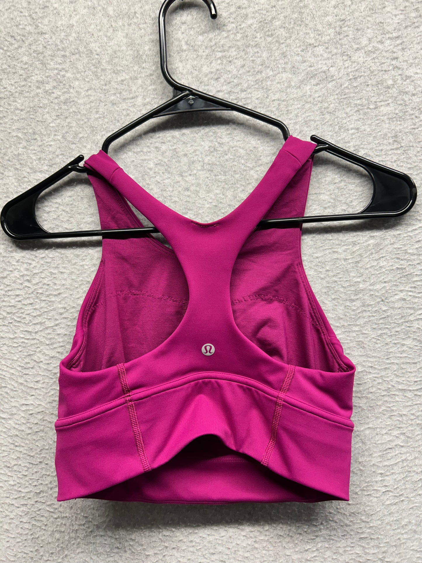 Lululemon Wunder Train Longline Bra Size 6 Magenta Purple