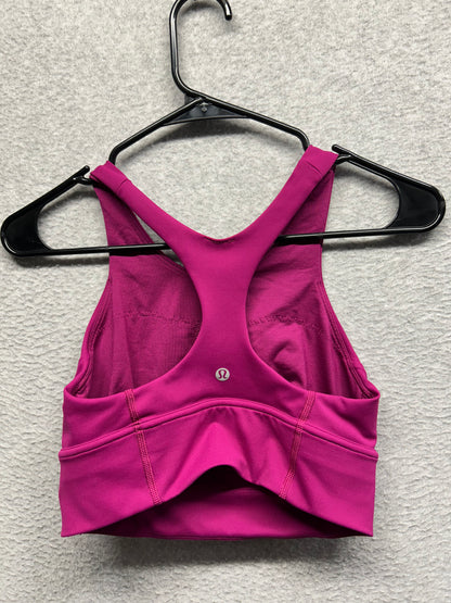Lululemon Wunder Train Longline Bra Size 6 Magenta Purple