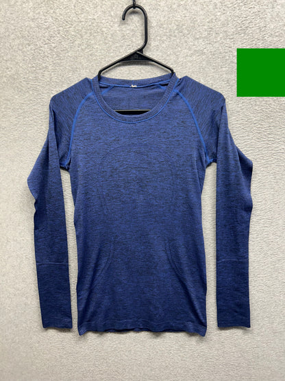 Lululemon Swiftly Tech Long Sleeve Crew Size 6 Sapphire Blue